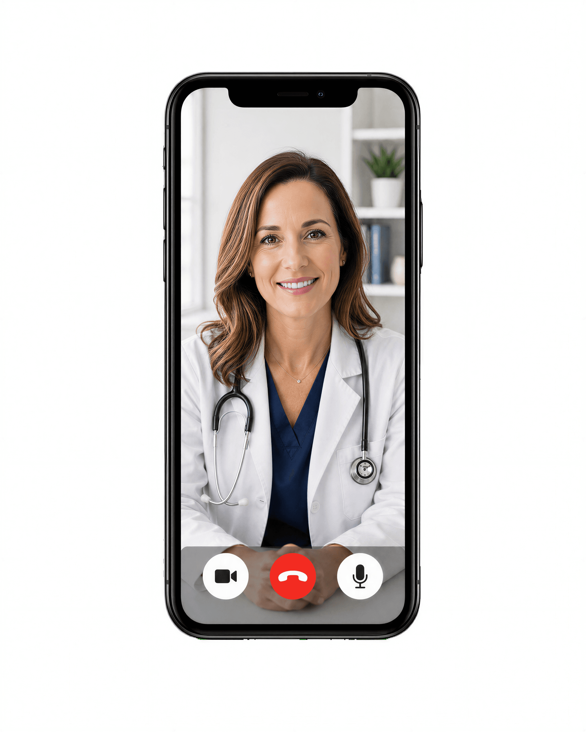 Canadian healthcare professional during a virtual consultation